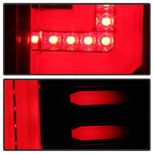 Spyder GMC Sierra 2016-2017 Light Bar LED Tail Lights - Red Clear ALT-YD-GS16-LED-RC