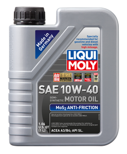 LIQUI MOLY 1L MoS2 Anti-Friction Motor Oil 10W40