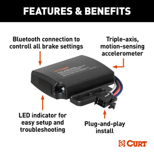 Curt Echo Under-Dash Trailer Brake Controller (w/ Bluetooth)