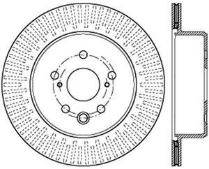 StopTech Slotted & Drilled Sport Brake Rotor Right Rear 13-14 Lexus GS300/350/400/430