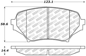 StopTech 06-15 Mazda Miata MX-5 Street Select Front Brake Pads