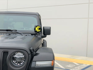 KC HiLiTES 18-23 Jeep JL/JT 6in Pro6 Gravity LED Pillar Mount 2-Light Sys (SAE/ECE - 20W Drv Beam)