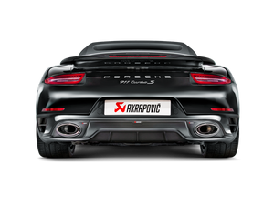 Akrapovic 14-15 Porsche 911 Turbo/Turbo S (991) Slip-On Line (Titanium) w/ Carbon Titanium Tips