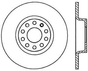 StopTech 06-11 Audi A3 / 06-09 VW GTI Mk V / 05-10 Jetta (Exc Wagon) Drilled Right Rear Rotor