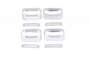 AVS 04-14 Ford F-150 (No Keypad/Passenger Keyhole) Door Handle Covers (4 Door) 8pc Set - Chrome