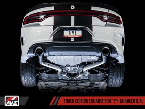 AWE Tuning 2017+ Dodge Charger 5.7L Track Edition Exhaust - Chrome Silver Tips