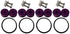 Torque Solution Billet Bumper Quick Release Kit Combo (Purple): Universal