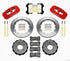 Wilwood AERO6 Front Hat Kit 14.00 Red 99-06 BMW E46
