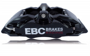 EBC Racing 05-11 Ford Focus ST (Mk2) Front Right Apollo-4 Black Caliper