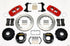 Wilwood AERO4 Rear P-Brake Kit 14.00in Red Chevy 12 Bolt-Spec 3.15in Brng