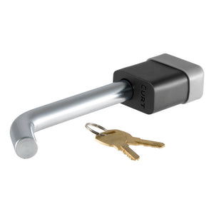 Curt 5/8in Hitch Lock (2in 2-1/2in or 3in Receiver Deadbolt Chrome)