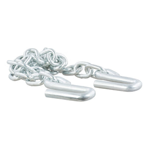 Curt 48in Safety Chain w/2 S-Hooks (7000lbs Clear Zinc)