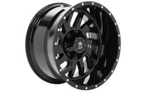 RBP 65R Glock 22x12 8x180 BP / 4.75 BS -44mm Offset 124.1mm CB (Hub Centric) Gloss Black Wheel