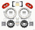 Wilwood Narrow Superlite 4R Rear Kit 12.88in Red 2012-Up Toyota / Scion FRS w/Lines