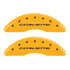MGP 4 Caliper Covers Engraved Front & Rear C7/Corvette Yellow finish black ch