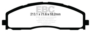 EBC 13+ Ford F250 (inc Super Duty) 6.2 (2WD) Extra Duty Front Brake Pads