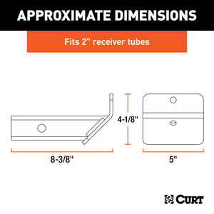 Curt Hitch-Mounted Skid Shield (Fits 2in Receiver)