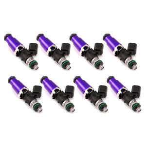 Injector Dynamics 1340cc Injectors - 60mm Length - 14mm Purple Top - 14mm Lower O-Ring (Set of 8)