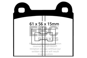 EBC 73-77 Audi Fox 1.5L Ultimax2 Front Brake Pads