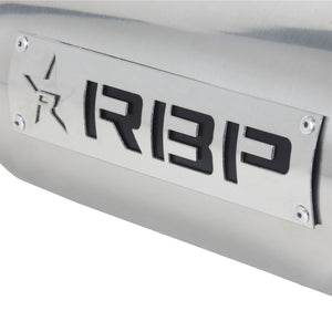 RBP RX-1 Polished Dual-Badged Exhaust Tip Inlet 4in. / Outlet 5in. / Length 12in. - Stainless Steel