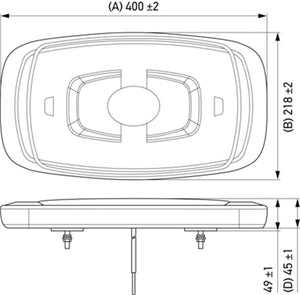 Hella L/Bar Mini 16In Led (Mv Fxd Amber)