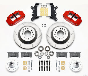 Wilwood Narrow Superlite 6R Front Hub & 1PC Rtr Kit 12.88in-Red 60-68 Ford / Mercury Full Size