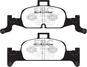 EBC 2018+ Audi A4 Allroad Quattro 2.0L Turbo Ultimax2 Front Brake Pads