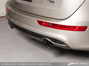 AWE Tuning Audi 8R Q5 3.2L Non-Resonated Exhaust System (Downpipe-Back) - Diamond Black Tips