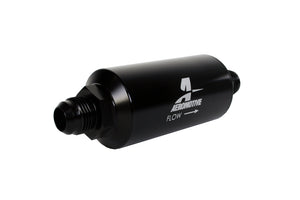 Aeromotive In-Line Filter - (AN -10 Male) 10 Micron Fabric Element Bright Dip Black Finish