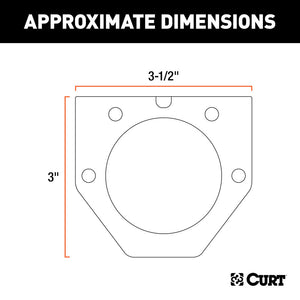 Curt Connector Mounting Bracket for 7-Way Round