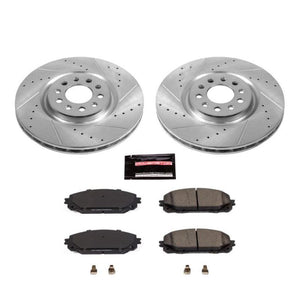 Power Stop 17-19 Jeep Cherokee Front Z23 Evolution Sport Brake Kit