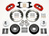 Wilwood Narrow Superlite 6R Front Hub Kit 12.88in Red 74-80 Pinto/Mustang II Disc Spindle only