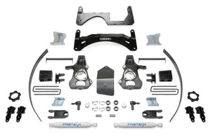 Fabtech 14-18 GM C/K1500 P/U w/oE Forg Stl UCA 6in Basic Sys w/Perf Shks