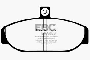 EBC 85-93 Volvo 740 2.1 (Girling) Redstuff Front Brake Pads