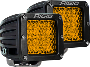 Rigid Industries D-Series - Diffused Rear Facing High/Low - Yellow - Pair