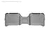 WeatherTech 05+ Dodge Dakota Quad Cab Rear FloorLiner - Grey