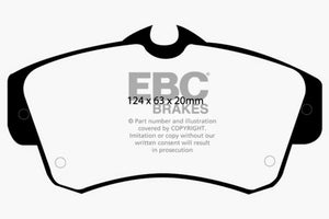 EBC 00-11 Chrysler PT Cruiser 2.4 Yellowstuff Front Brake Pads