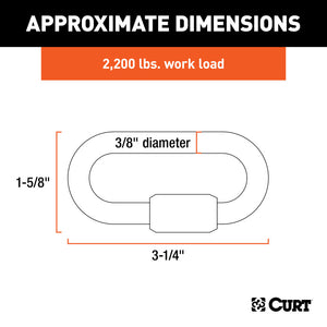 Curt 3/8in Quick Link (2200lbs)