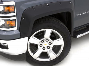 Lund 14-15 GMC Sierra 1500 RX-Rivet Style Textured Elite Series Fender Flares - Black (2 Pc.)