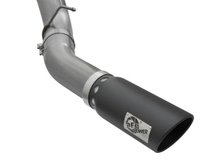 aFe LARGE Bore HD 5in Exhausts DPF-Back SS w/ Black Tips 16-17 GM Diesel Truck V8-6.6L (td) LML/L5P