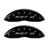 MGP 4 Caliper Covers Engraved Front & Rear SRT8 Black finish silver ch