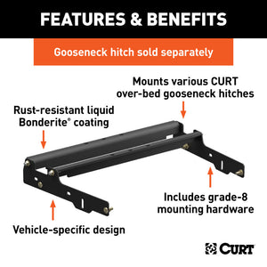 Curt 94-97 GMC C1500 Over-Bed Gooseneck Installation Brackets