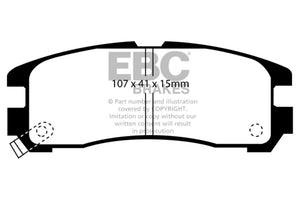 EBC 95-99 Chrysler Sebring Coupe 2.0 Ultimax2 Rear Brake Pads