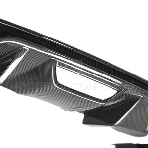 Anderson Composites 2018 Ford Mustang GT Type-OE Carbon FIber Quad Tip Rear Diffuser