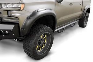 Lund 19-21 Chevrolet Silverado 1500 / 2022 Silverado LTD RX-Style Tex. Fender Flares - Black (4 Pc.)