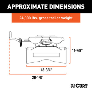 Curt Q24 5th Wheel Hitch Head