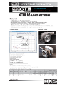 HKS GTIII-RS A/R 0.75 WG TURBINE