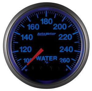 Autometer Elite 52mm 100-260 Degress F Water Temperature Peak and Warn Gauge w/ Electonic Control