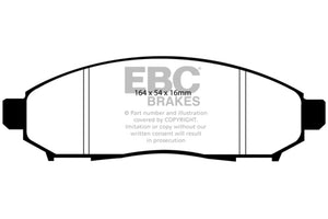 EBC 11+ Nissan Leaf Electric Greenstuff Front Brake Pads