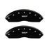 MGP Front set 2 Caliper Covers Engraved Front MGP Black finish silver ch